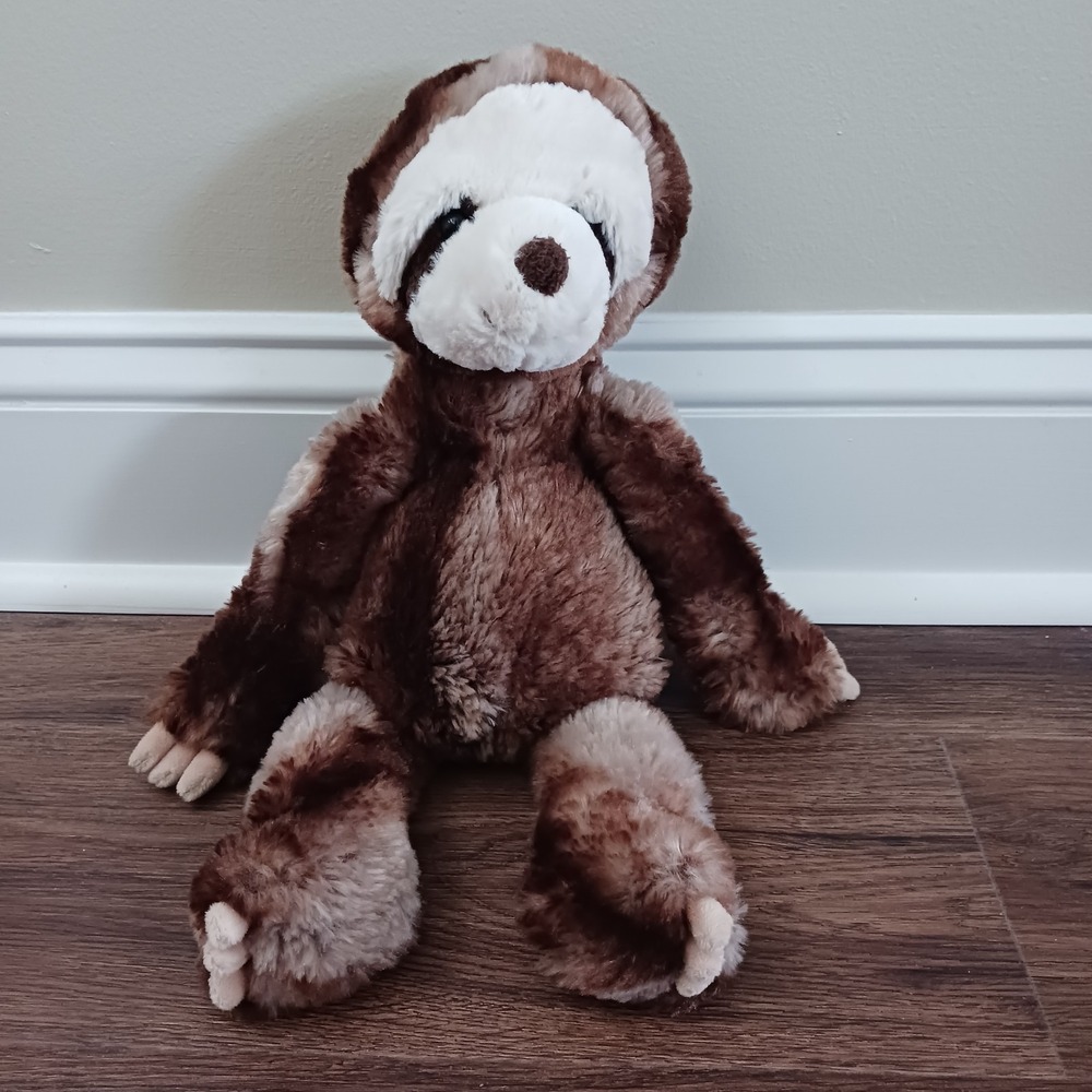 Mary Meyer Plush Sloth Toy 3 Toed Brown Stuffed Animal‎ Soft Pet Lovey 15"